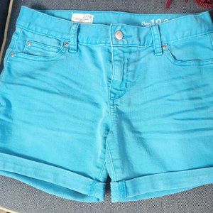 GAP Sexy Boyfriend jean Turquoise Shorts 27/4